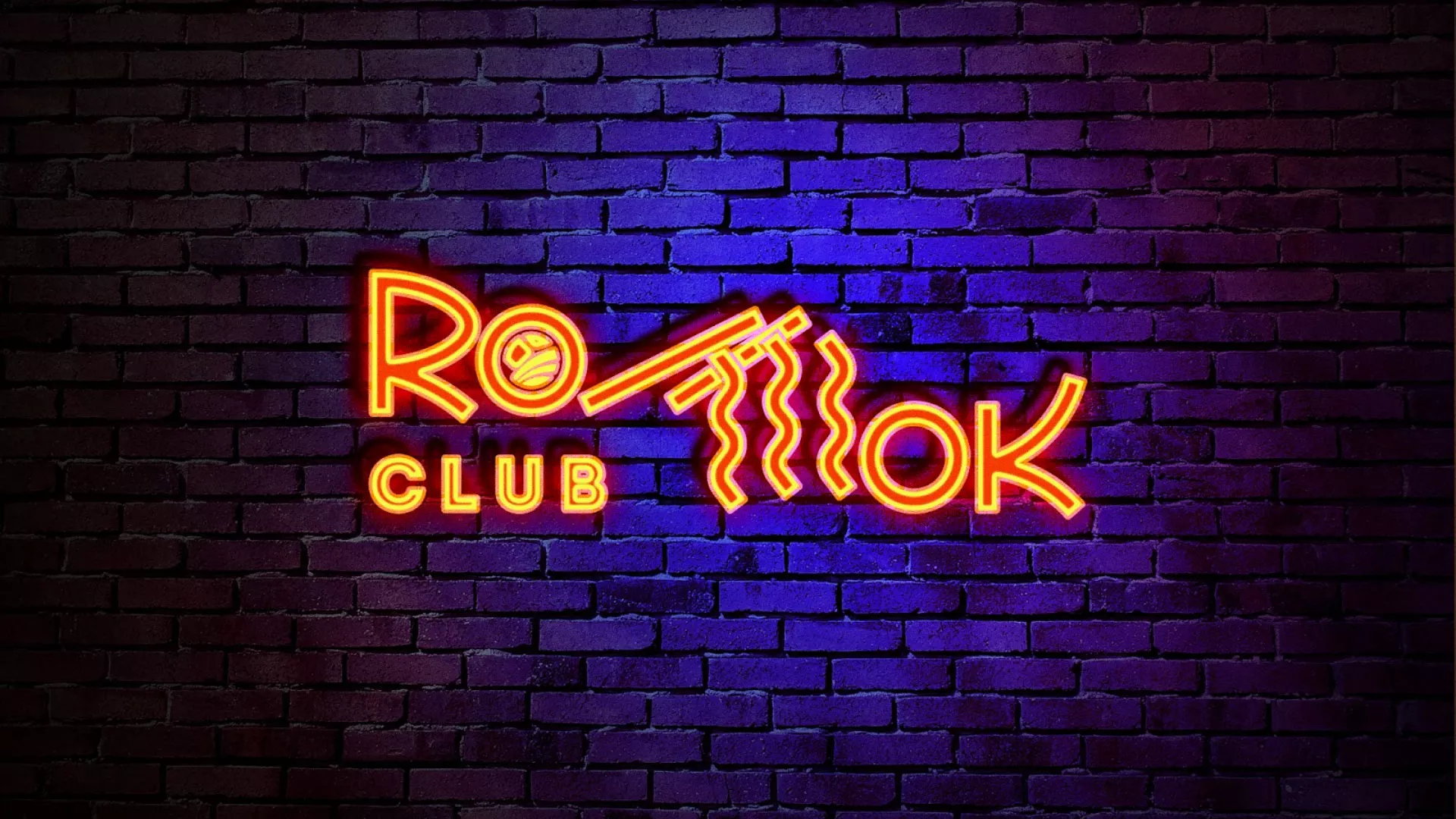 Разработка интерьерной вывески суши-бара «Roll Wok Club» в Сарапуле